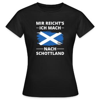 Schottland Flagge Spruch Alba - Frauen T-Shirt - Schwarz - Vorne - AI Model Female 172 dark (172cm)