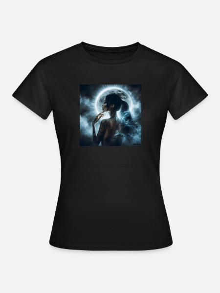 Déesse de la Lune - T-shirt Femme - noir
