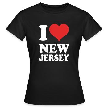New Jersey - Frauen T-Shirt - Schwarz - Vorne - AI Model Female 172 dark (172cm)