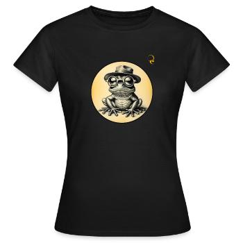 DON SAPO - Frauen T-Shirt - Schwarz - Vorne - AI Model Female 172 dark (172cm)