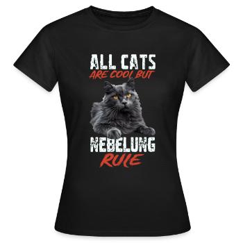 Novembre - T-shirt Femme - noir - Devant - AI Model Female 172 dark (172cm)