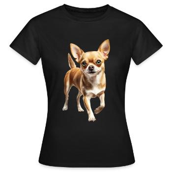 Chihuahua - Frauen T-Shirt - Schwarz - Vorne - AI Model Female 172 dark (172cm)