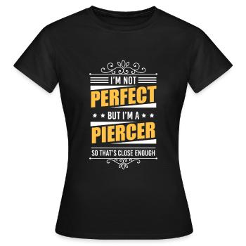 Studio de tatouage Piercer - T-shirt Femme - noir - Devant - AI Model Female 172 dark (172cm)