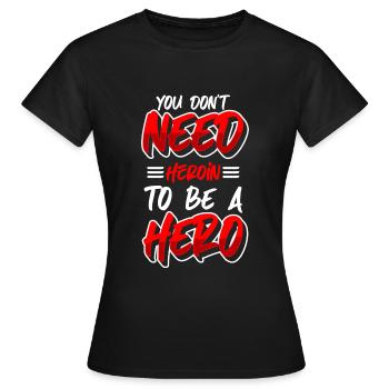Addiction Cannabis propre - T-shirt Femme - noir - Devant - AI Model Female 172 dark (172cm)