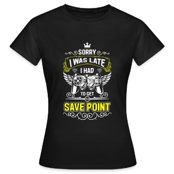 Nerd Online Game Tournament Game Over - Women's T-Shirt - black - Front - AI Model Female 172 dark (172cm)