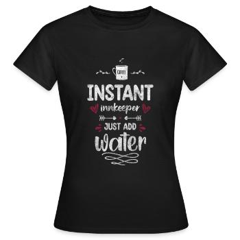 Restaurant Alcohol Smoking - Women's T-Shirt - black - Front - AI Model Female 172 dark (172cm)