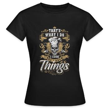 Koch Küchenchef Kochkunst Hobbykoch - Frauen T-Shirt - Schwarz - Vorne - AI Model Female 172 dark (172cm)