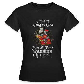 Knight Kingdom Chevaliers Templiers - T-shirt Femme - noir - Devant - AI Model Female 172 dark (172cm)