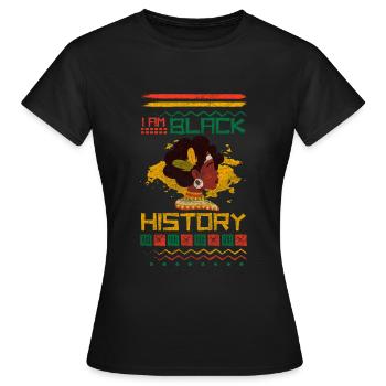 Safari Serengeti Abenteuer Reise - Frauen T-Shirt - Schwarz - Vorne - AI Model Female 172 dark (172cm)