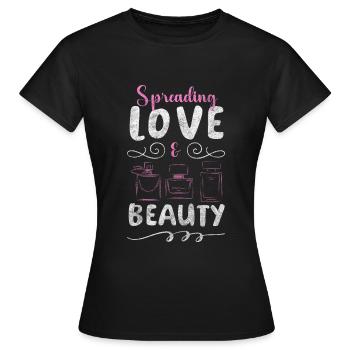 Entretien des flacons de parfum Parfumerie - T-shirt Femme - noir - Devant - AI Model Female 172 dark (172cm)