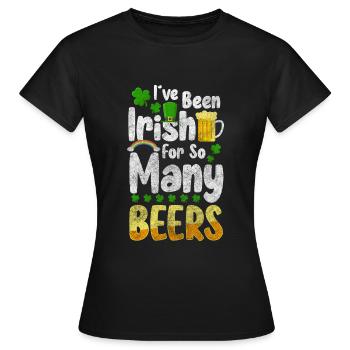 Pub Trinken Ausflug Alkohol - Frauen T-Shirt - Schwarz - Vorne - AI Model Female 172 dark (172cm)