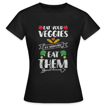 Profession Habitudes alimentaires - T-shirt Femme - noir - Devant - AI Model Female 172 dark (172cm)