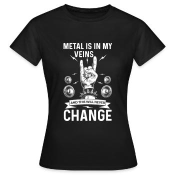 Heavy Metal Genre musical Metal Musique Musique Rock Punk - T-shirt Femme - noir - Devant - AI Model Female 172 dark (172cm)