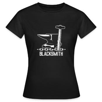 Schmied Hammer Amboss - Frauen T-Shirt - Schwarz - Vorne - AI Model Female 172 dark (172cm)