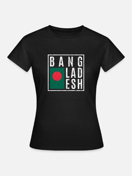 Bangladesch - Frauen T-Shirt - Schwarz