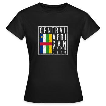 République centrafricaine - T-shirt Femme - noir - Devant - AI Model Female 172 dark (172cm)