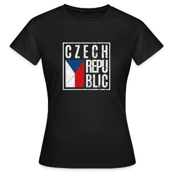Tschechische Republik - Frauen T-Shirt - Schwarz - Vorne - AI Model Female 172 dark (172cm)