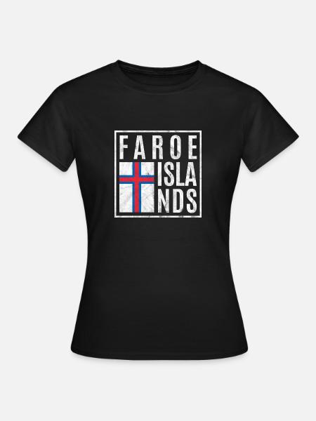 Färöer Inseln - Frauen T-Shirt - Schwarz