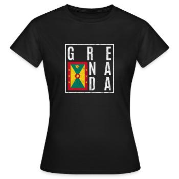 Grenada - Frauen T-Shirt - Schwarz - Vorne - AI Model Female 172 dark (172cm)