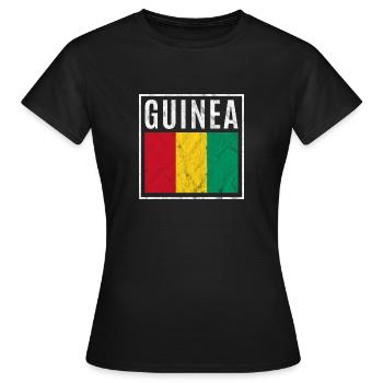 Guinea - Frauen T-Shirt - Schwarz - Vorne - AI Model Female 172 dark (172cm)