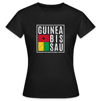 Guinée-Bissau - T-shirt Femme - noir - Devant - AI Model Female 172 dark (172cm)