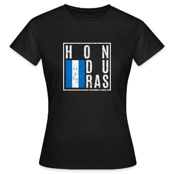 Honduras - T-shirt Femme - noir - Devant - AI Model Female 172 dark (172cm)