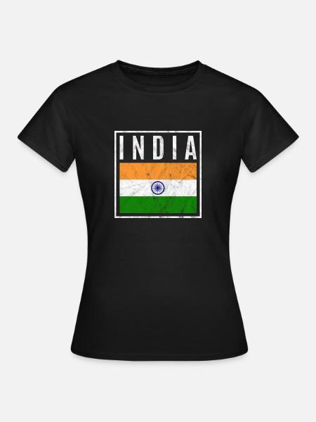 Indien - Frauen T-Shirt - Schwarz