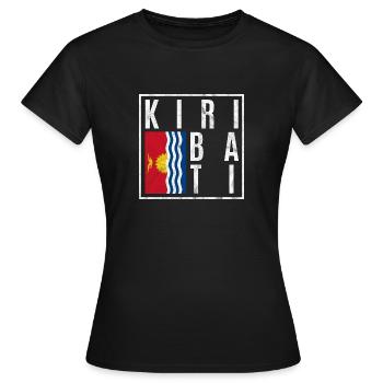 Kiribati - Frauen T-Shirt - Schwarz - Vorne - AI Model Female 172 dark (172cm)