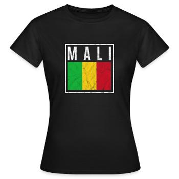 Mali - Frauen T-Shirt - Schwarz - Vorne - AI Model Female 172 dark (172cm)