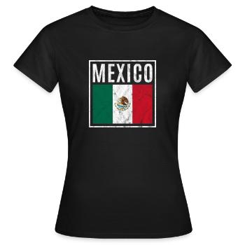 Mexiko - Frauen T-Shirt - Schwarz - Vorne - AI Model Female 172 dark (172cm)