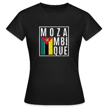 Mozambique - T-shirt Femme - noir - Devant - AI Model Female 172 dark (172cm)