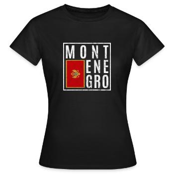 Montenegro - Women's T-Shirt - black - Front - AI Model Female 172 dark (172cm)