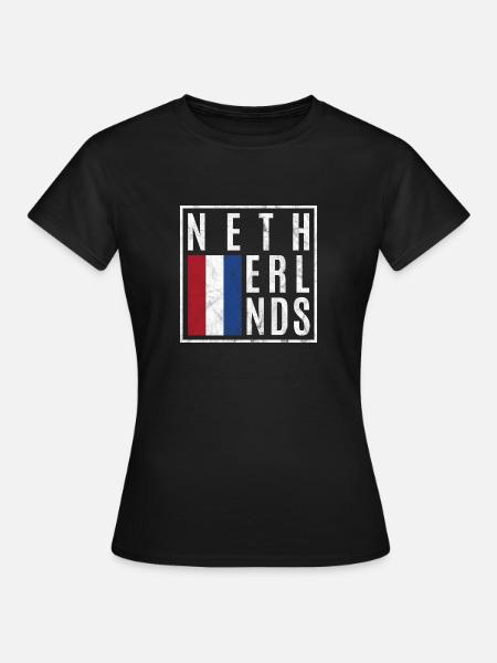 Niederlande - Frauen T-Shirt - Schwarz