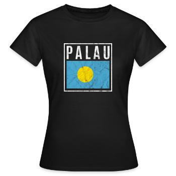 Palau - Frauen T-Shirt - Schwarz - Vorne - AI Model Female 172 dark (172cm)