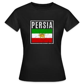 Persien - Frauen T-Shirt - Schwarz - Vorne - AI Model Female 172 dark (172cm)