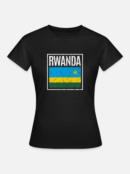 Ruanda - Frauen T-Shirt - Schwarz