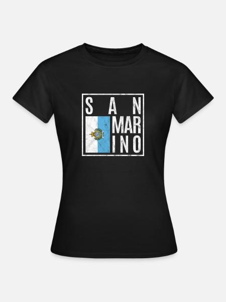 San Marino - Frauen T-Shirt - Schwarz