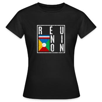Réunion - Women's T-Shirt - black - Front - AI Model Female 172 dark (172cm)