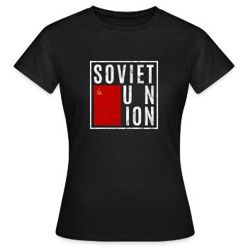 Soviet Union - Women's T-Shirt - black - Front - AI Model Female 172 dark (172cm)