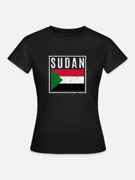 Sudan - Frauen T-Shirt - Schwarz