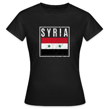 Syria - Women's T-Shirt - black - Front - AI Model Female 172 dark (172cm)