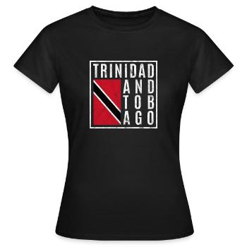 Trinité-et-Tobago - T-shirt Femme - noir - Devant - AI Model Female 172 dark (172cm)
