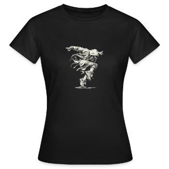 Street Dance Energy Hip Hop Dancer - Frauen T-Shirt - Schwarz - Vorne - AI Model Female 172 dark (172cm)
