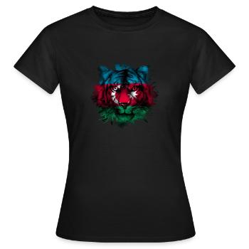 Azerbaïdjan - T-shirt Femme - noir - Devant - AI Model Female 172 dark (172cm)