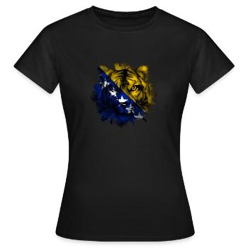 Bosnien und Herzegowina - Frauen T-Shirt - Schwarz - Vorne - AI Model Female 172 dark (172cm)