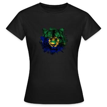 Weihnachtsinsel - Frauen T-Shirt - Schwarz - Vorne - AI Model Female 172 dark (172cm)