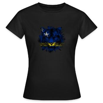 Curaçao - T-shirt Femme - noir - Devant - AI Model Female 172 dark (172cm)