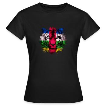 République centrafricaine - T-shirt Femme - noir - Devant - AI Model Female 172 dark (172cm)