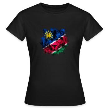 Nauru - Frauen T-Shirt - Schwarz - Vorne - AI Model Female 172 dark (172cm)