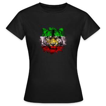Perse - T-shirt Femme - noir - Devant - AI Model Female 172 dark (172cm)